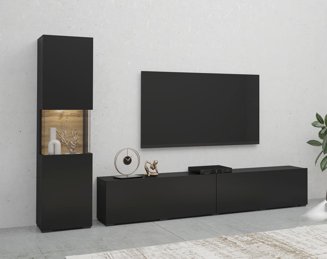 Home affaire Wohnwand Ava | Schwarz