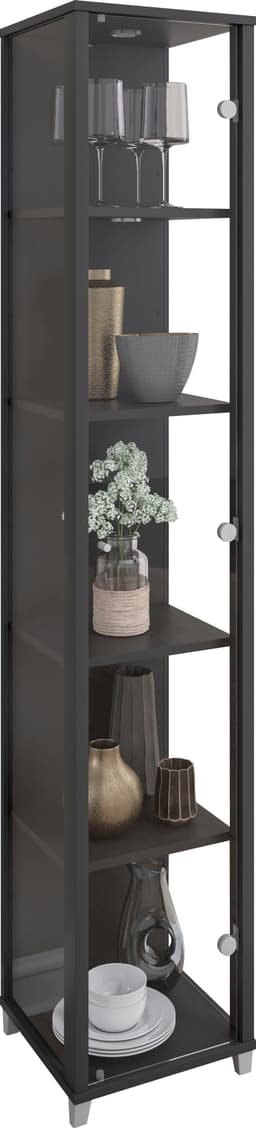 fif möbel Vitrine OPTIMA | Schwarz