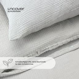 uncover by SCHIESSER Bettwäsche Lennox | Grau