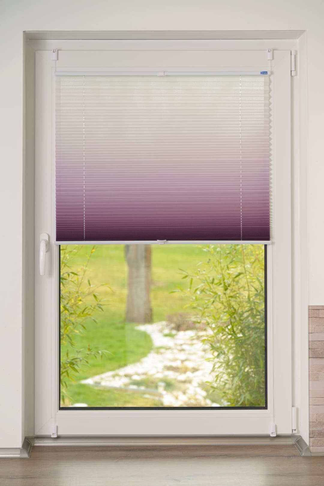 K-HOME Plissee Farbverlauf Sunrise | Rot