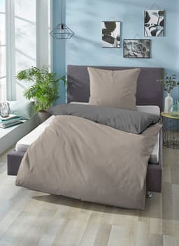 Biberna Wendebettwäsche Alma | Beige