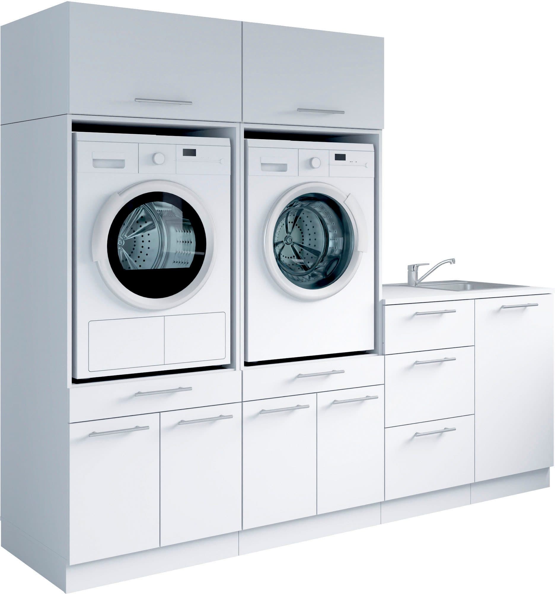 Laundreezy Mehrzweckschrank-Set | Weiß