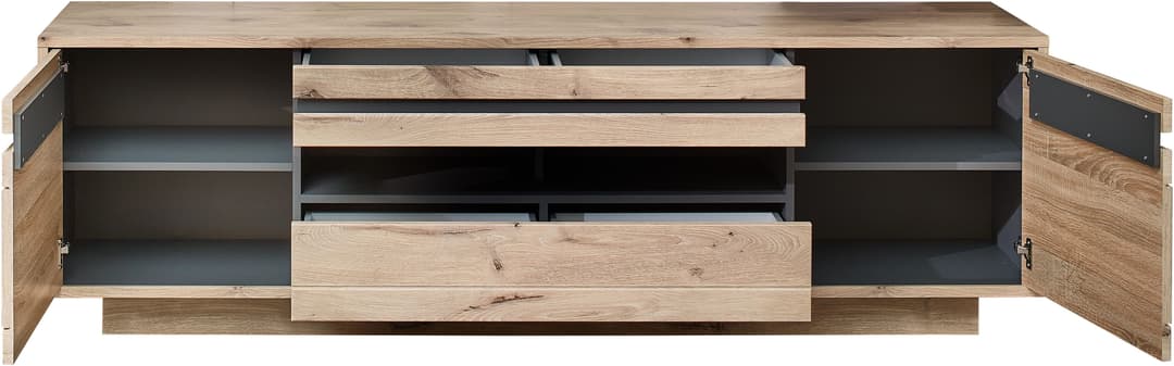 Innostyle Wohnwand BELLANO | Holztöne