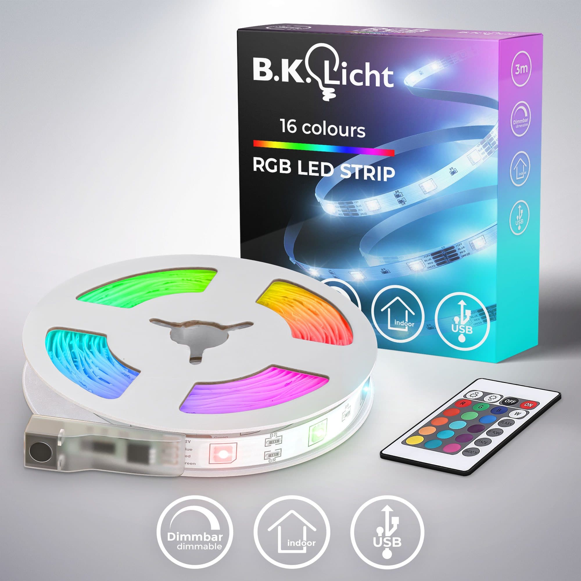 B.K.Licht LED Stripe USB | Weiß