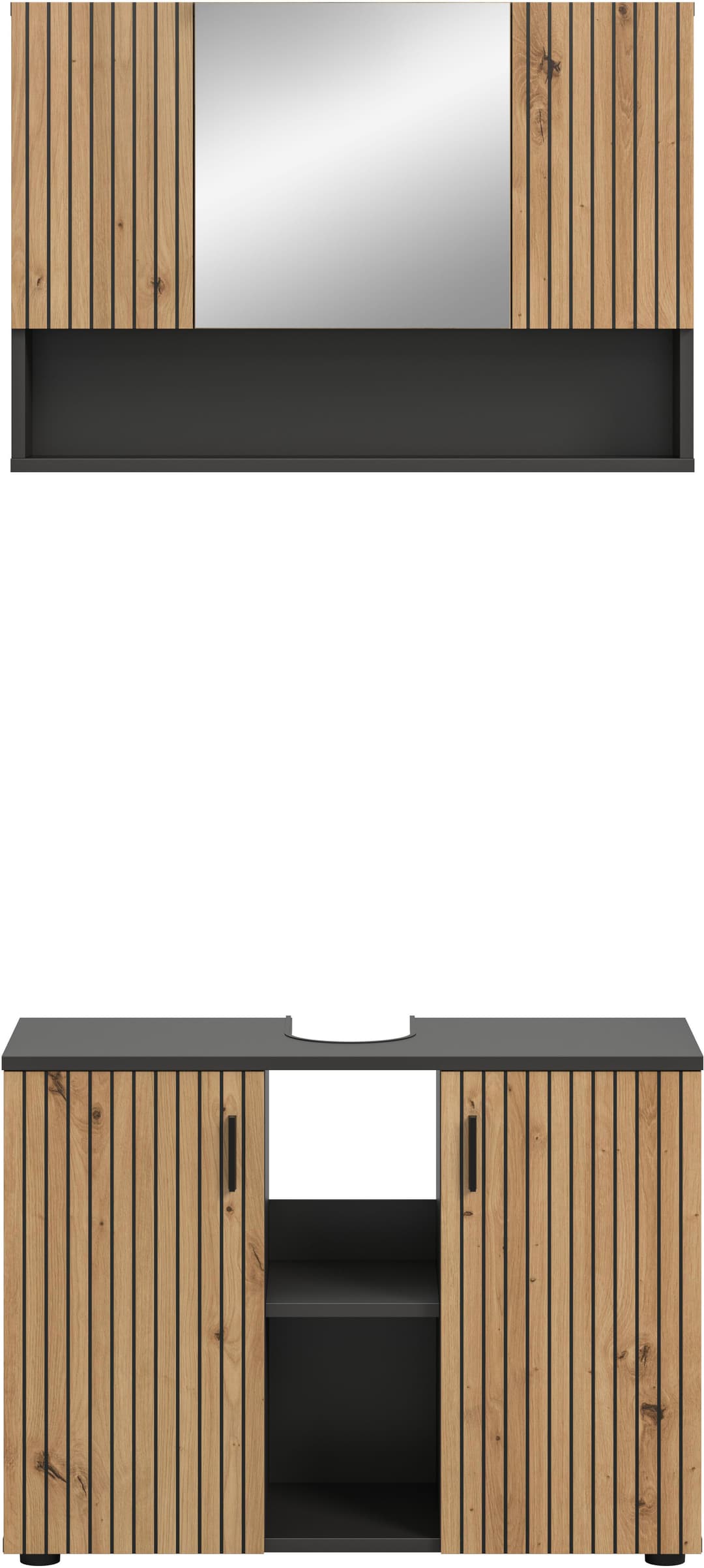 welltime Badmöbel-Set MANI | Holztöne