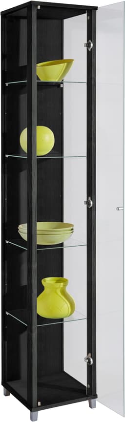 fif möbel Vitrine OPTIMA | Schwarz