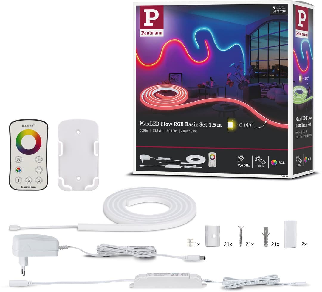Paulmann MaxLED Flow RGB LED-Streifen Basisset | Weiß
