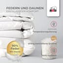 RIBECO Federbettdecke Laram | Weiß 4