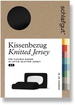 Schlafgut Pure Kissenbezug | Schwarz