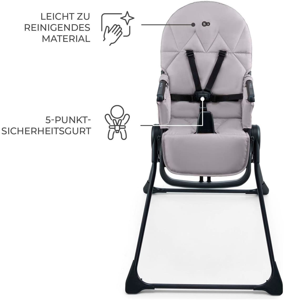 Kinderkraft BINCI Hochstuhl | Grau