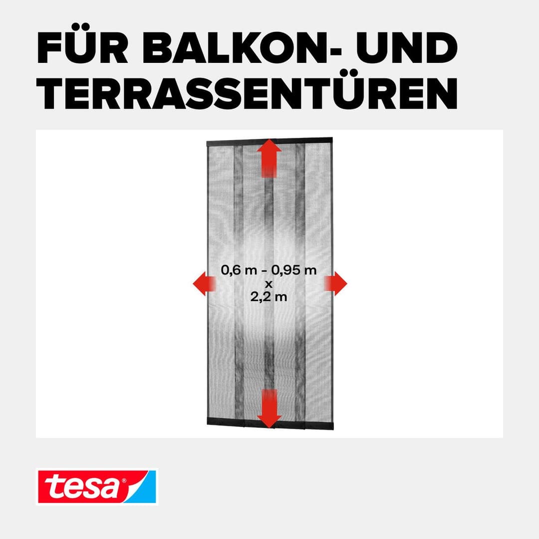 tesa Insektenschutz-Tür Insect Stop ALU Lamellentür teleskopierbar