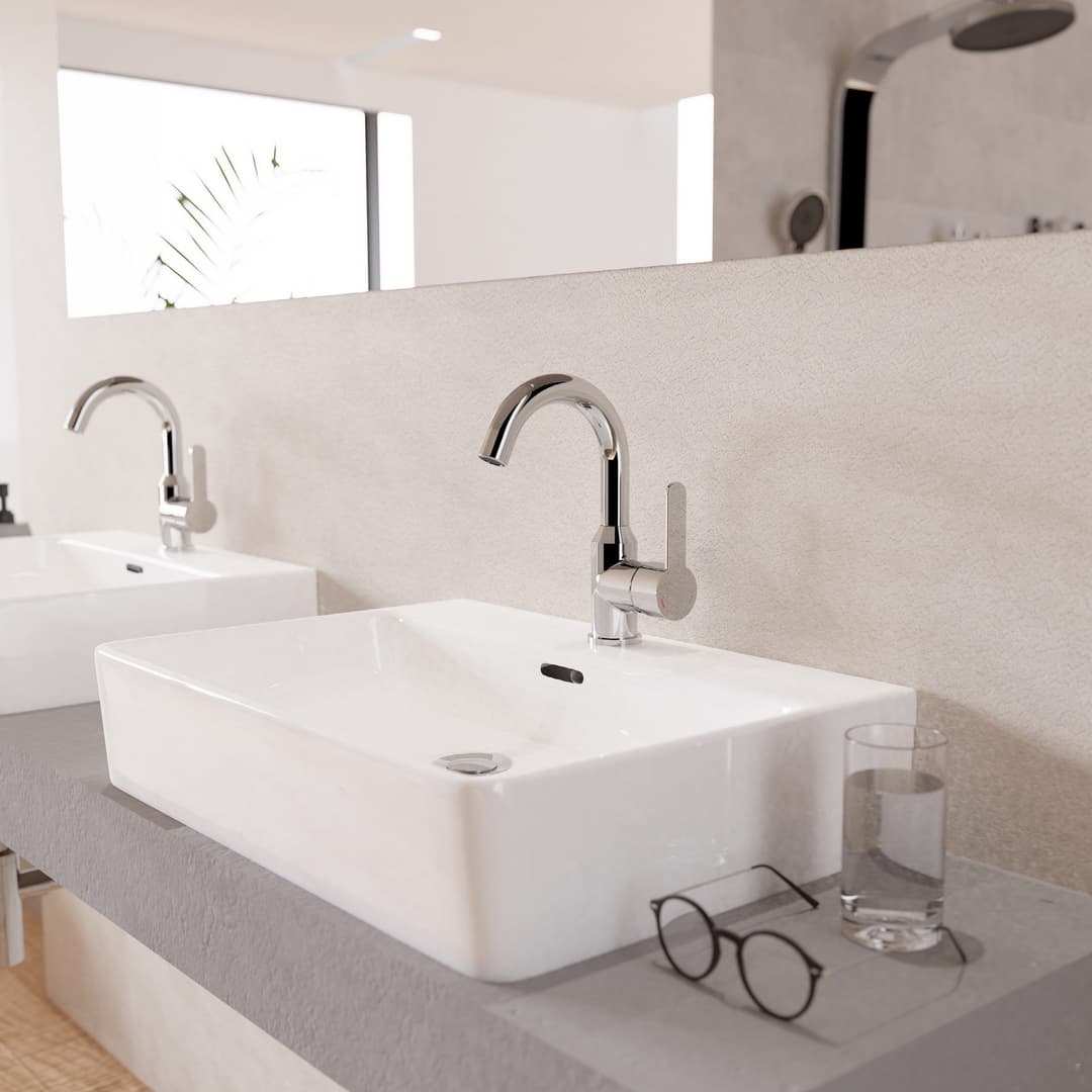 welltime Waschtischarmatur Adria | Silber