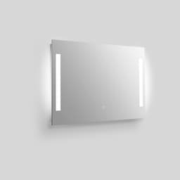 welltime LED-Lichtspiegel Plaza | Silber