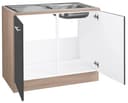 OPTIFIT Spülenschrank Kalmar | Grau 2
