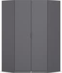 rauch Kleiderschrank Eckschrank LAGOA | Grau