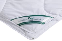 fan Microfaserbettdecke + Kopfkissen Bettwaren-Set | Weiß