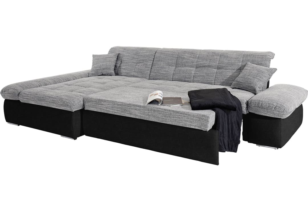 DOMO collection Ecksofa Moric | Grau