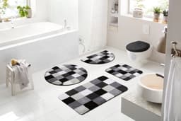 Grund Badematte Mosaik | Grau