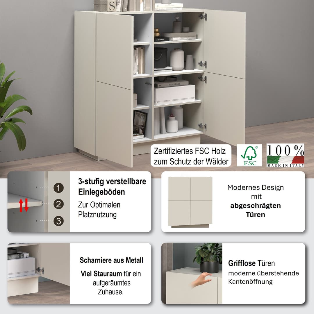 OTTO home Highboard VELA | Beige