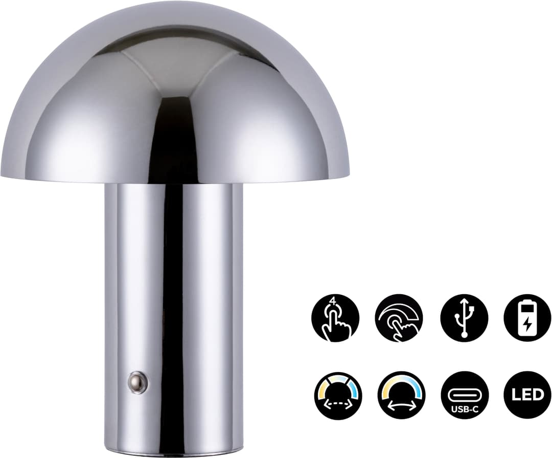s.Oliver LED Tischleuchte Hillu | Silber