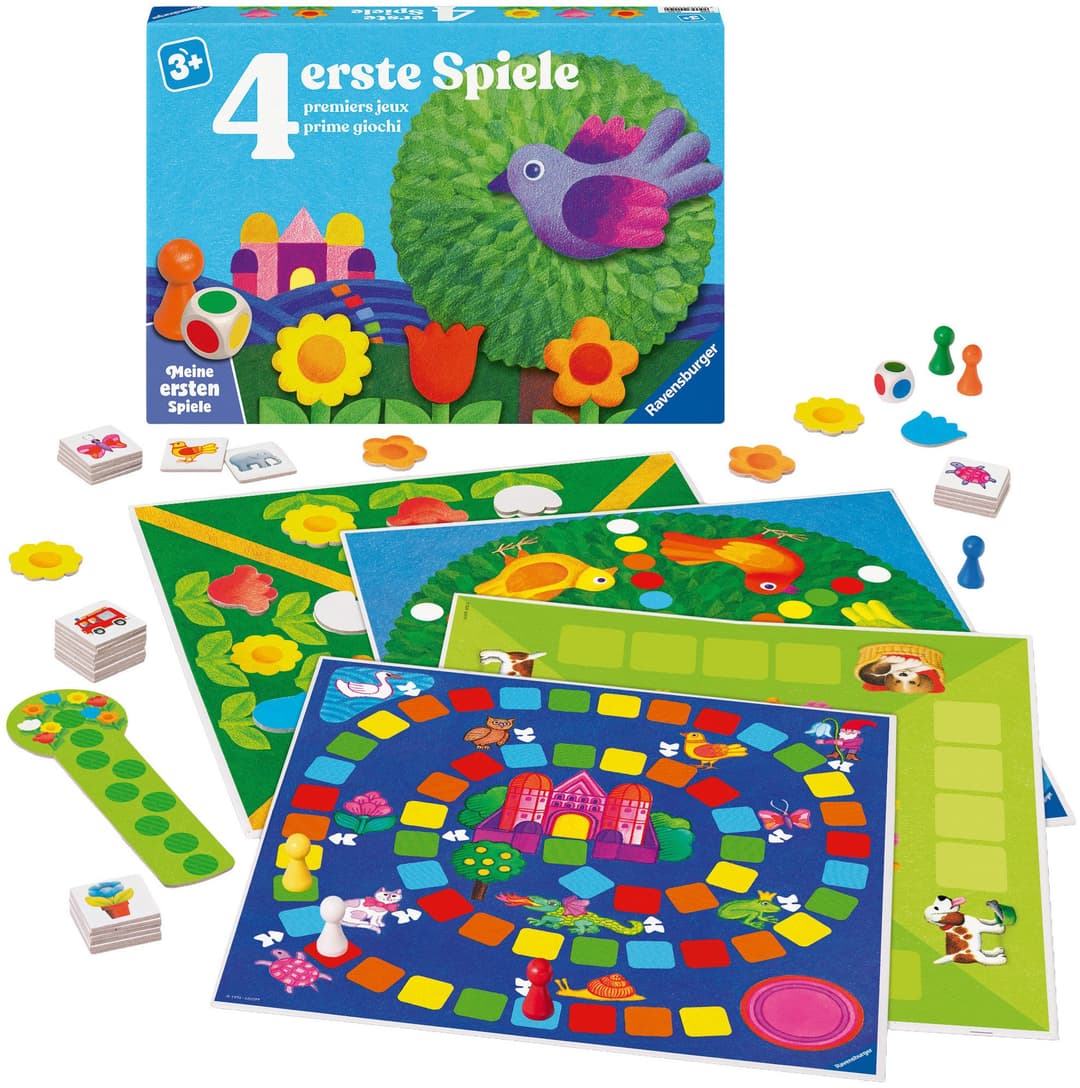 Ravensburger Spiel 4 erste Spiele | Mehrfarbig