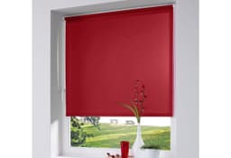 Seitenzugrollo Thermo Klemmfix-Rollo | Rot