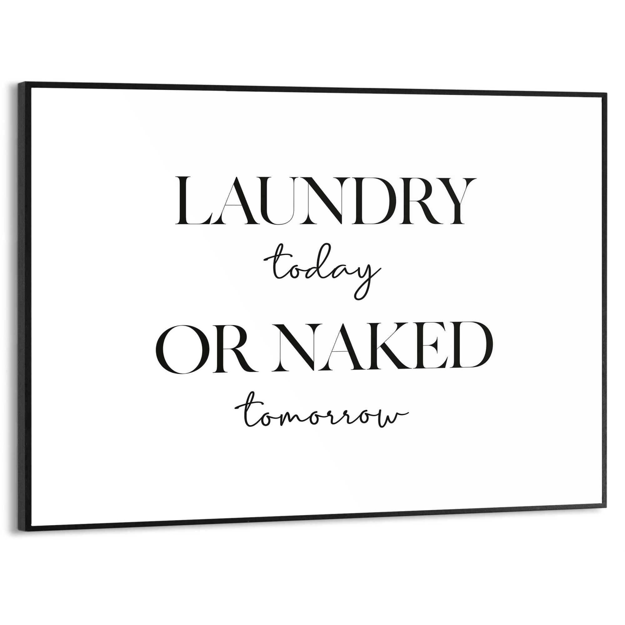 Reinders! Poster Naked Laundry | Schwarz