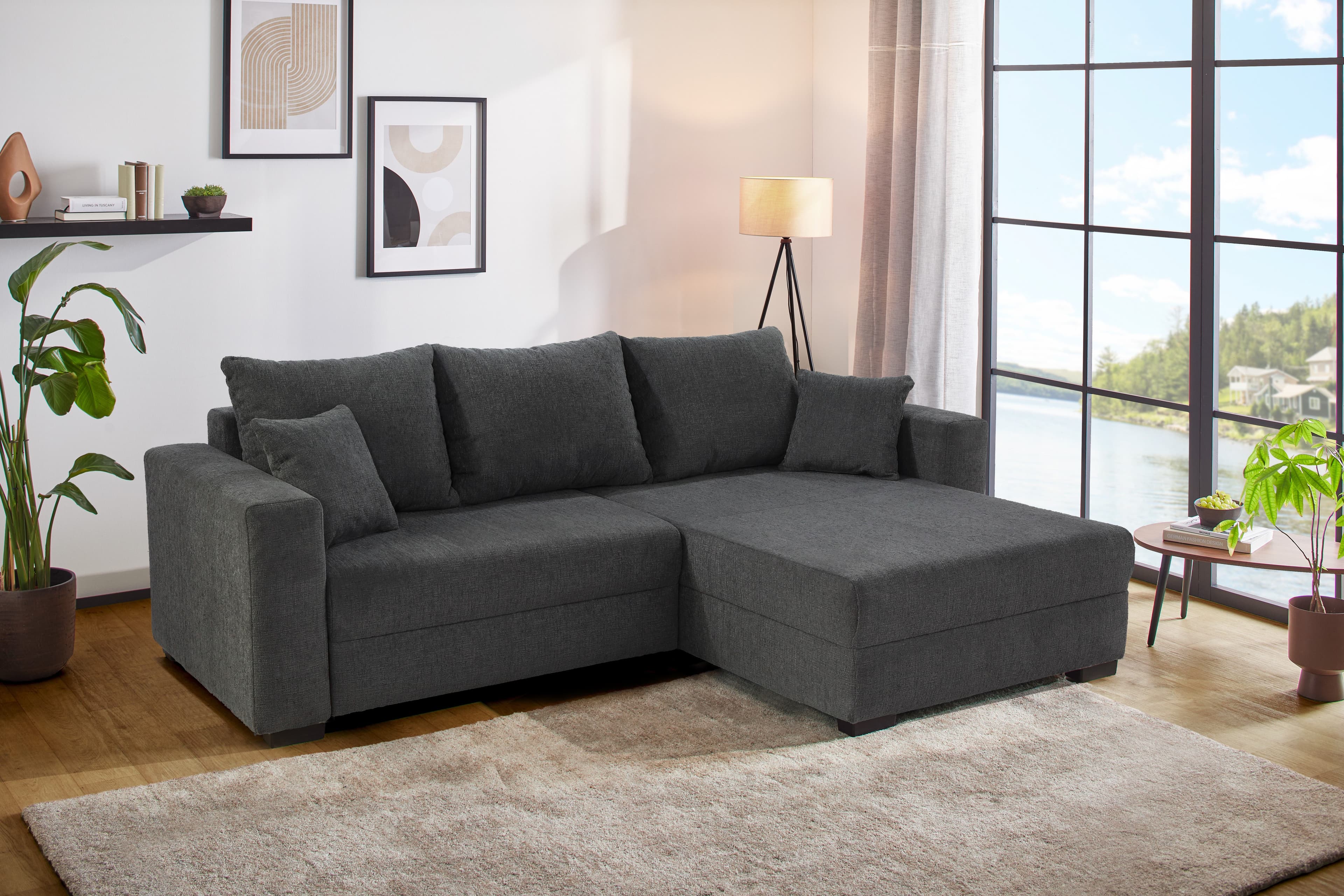 Jockenhöfer Gruppe Ecksofa Elmau XL L-Form | Grau