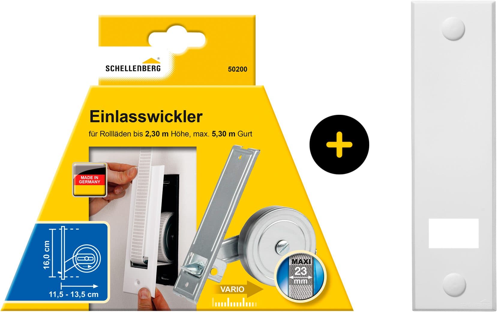 SCHELLENBERG Einlass-Gurtwickler Unterputz | Weiß