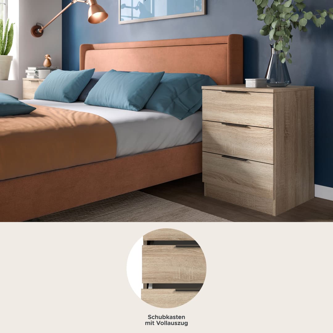 Home affaire Skarde Nachtkommode | Holztöne