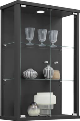fif möbel Vitrine OPTIMA | Schwarz