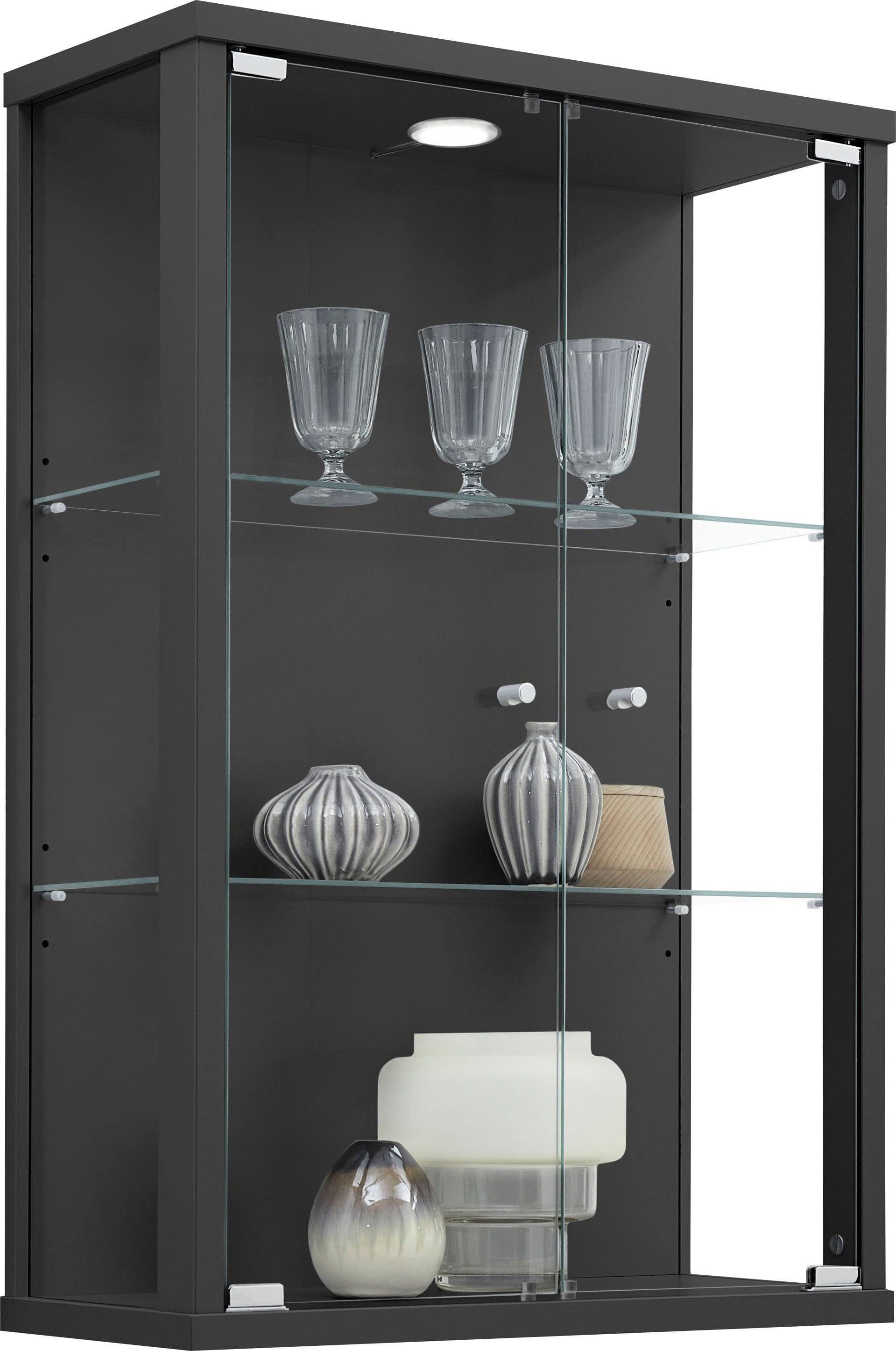 fif möbel Vitrine OPTIMA | Schwarz