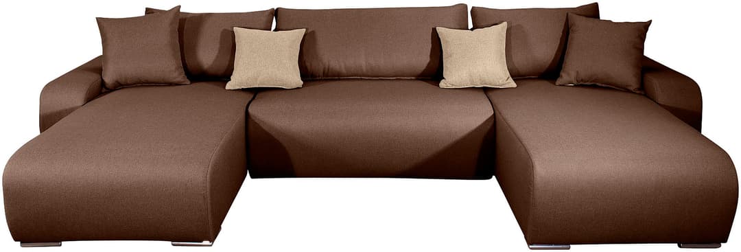 COLLECTION AB Wohnlandschaft Paola U-Form | Braun