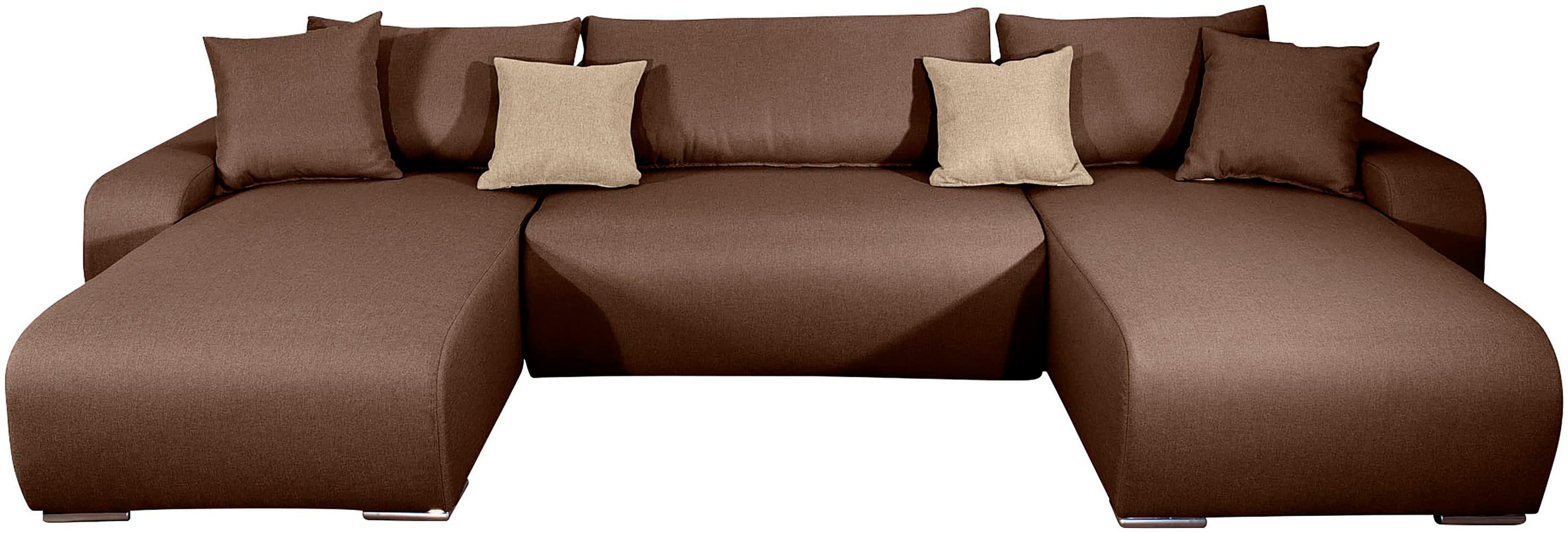 COLLECTION AB Wohnlandschaft Paola U-Form | Braun