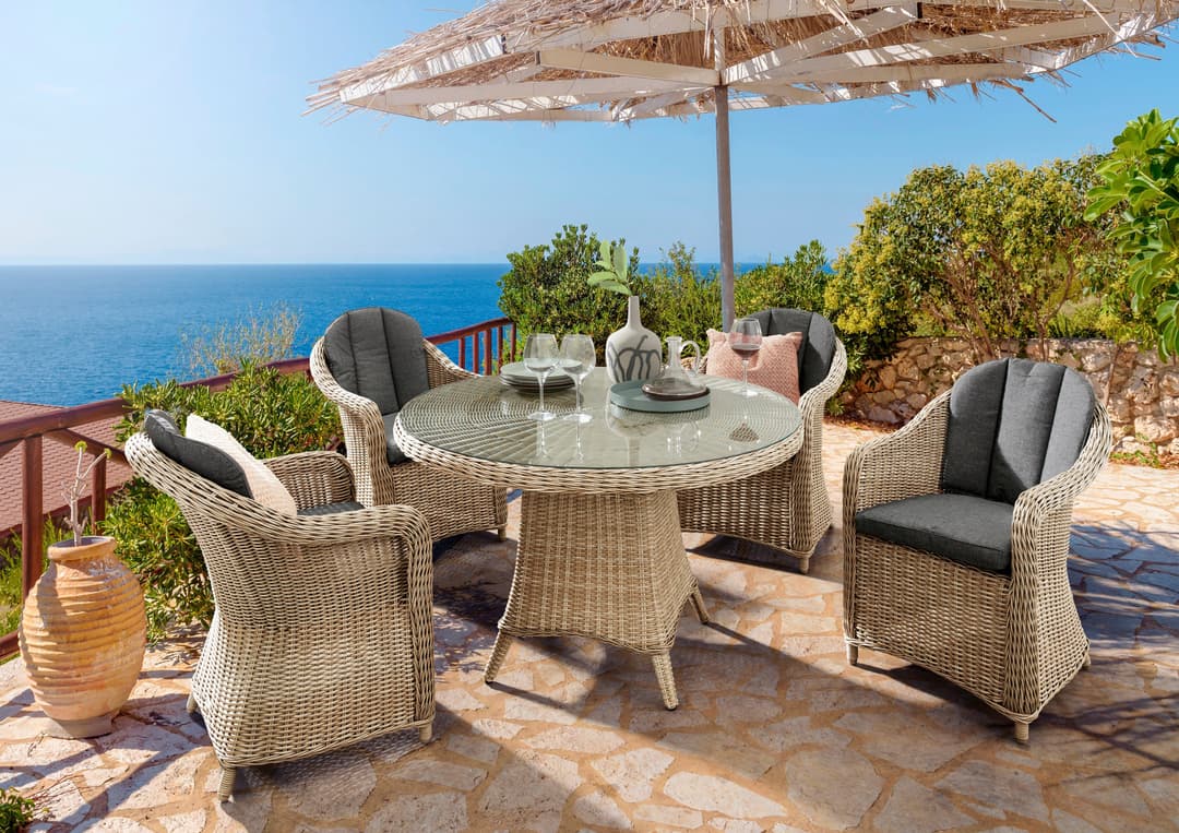 Destiny Garten-Essgruppe MALAGA LUNA | Beige