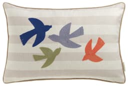 TOM TAILOR HOME Dekokissen Birds | Beige