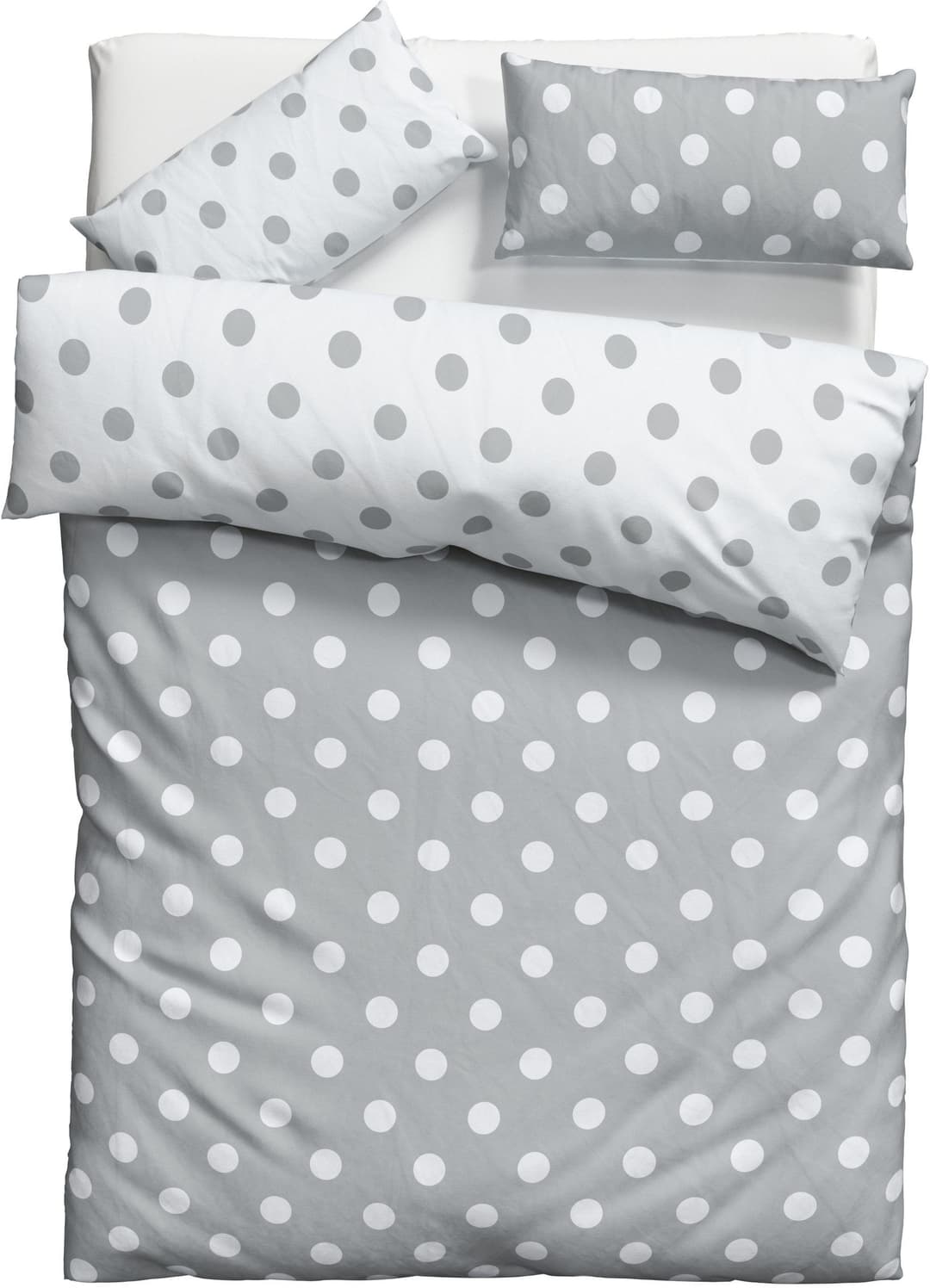 OTTO home Wendebettwäsche Dots | Grau