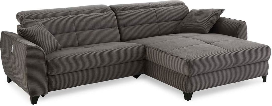 Jockenhöfer Gruppe Ecksofa Double One L-Form | Grau