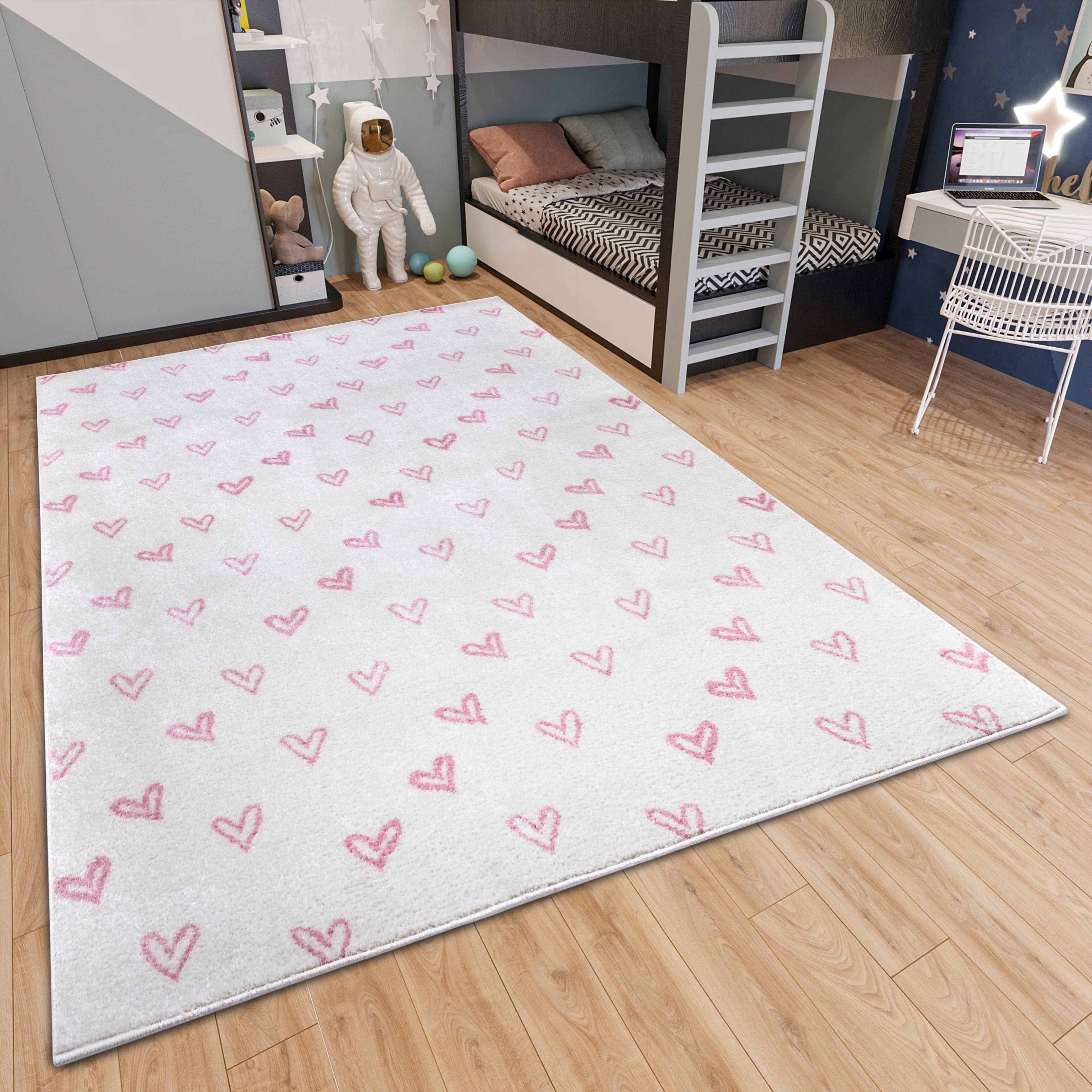 HANSE Home Kinderteppich Adventures Hearts | Mehrfarbig