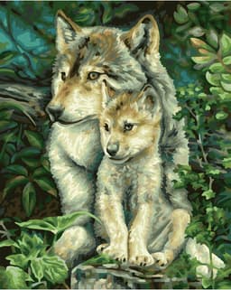 Schipper Malen nach Zahlen Meisterklasse Klassiker - Wolfsmutter
