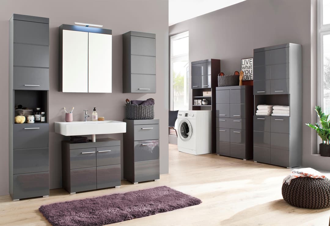 welltime Hochschrank Avena | Grau