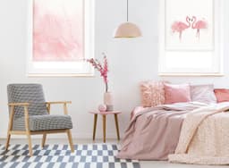 Seitenzugrollo Easyfix Rollo Digiprint | Rosa