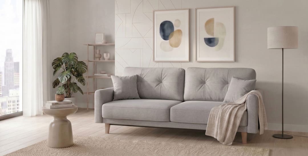 Home affaire TRIPLO 3-Sitzer Schlafsofa | Grau