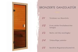 KONIFERA Fasssauna Cube | Holztöne