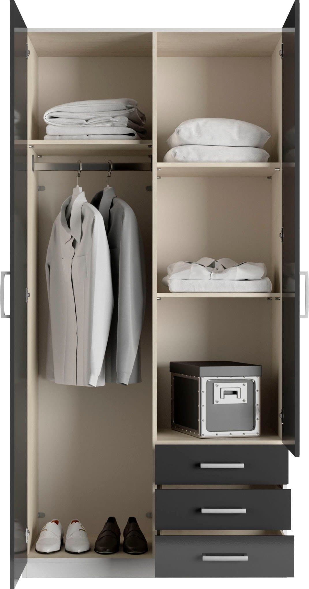 priess Kleiderschrank Amsterdam | Schwarz