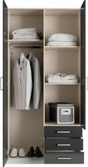 priess Kleiderschrank Amsterdam | Schwarz 4