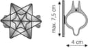 Liedeco Dekoklammer Orbit | Silber 2