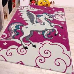 Paco Home Kinderteppich Diamond 640 | Pink