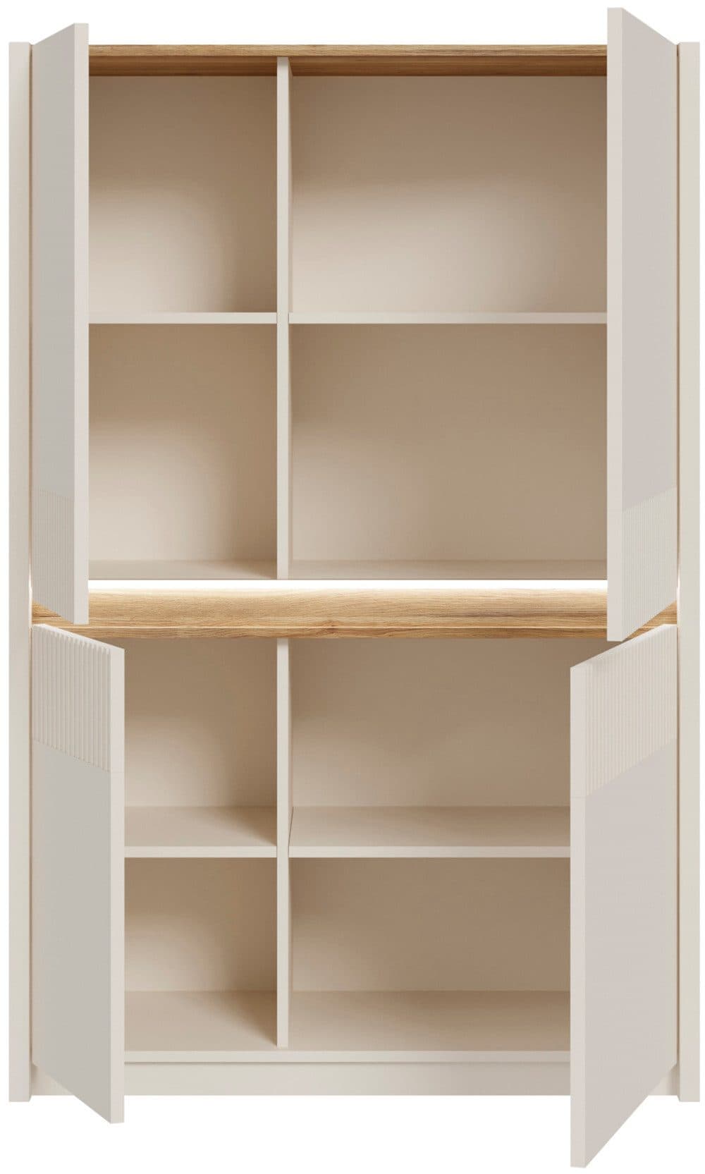 FORTE Oak Squere Highboard | Holztöne