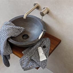 Möve Duschtuch Brooklyn Fischgrat | Blau